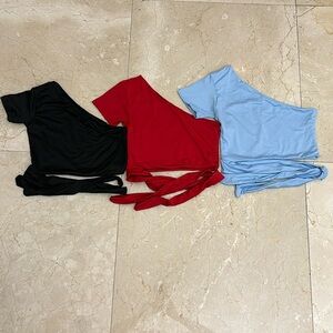 NWOT-💋Sexy Tops💋stretch lycra💋from Colombia- Awesome shape💕color baby blue